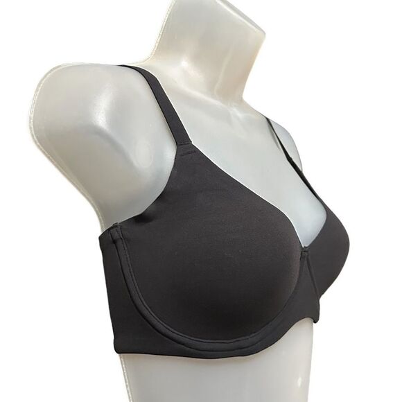 NWT SKIMS Fits Everybody Unlined Demi Bra In Onyx Black Bra - Picture 6 of 8